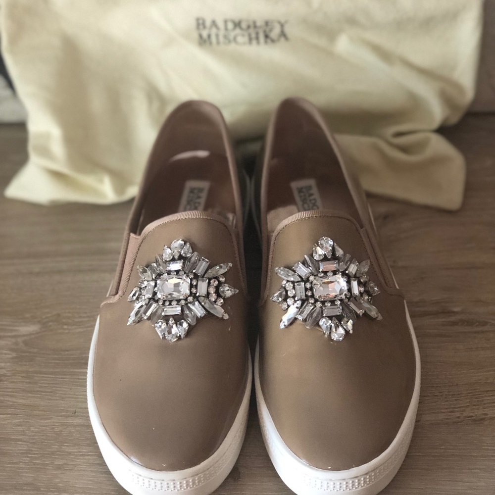 Badgley Mischka Women’s Barre Sneaker - Nude 8